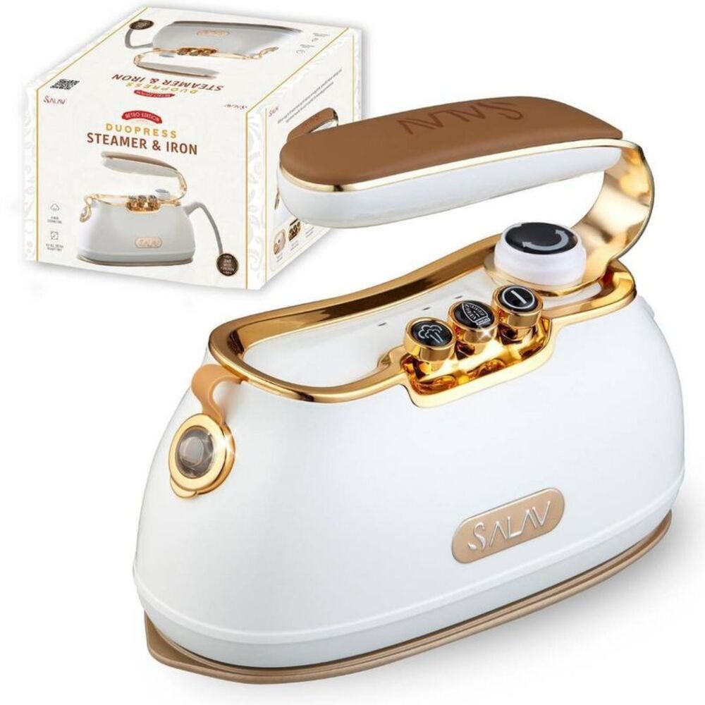 Open Box - SALAV -  IS-900 Retro Edition Duopress Steamer and Ir Pearl